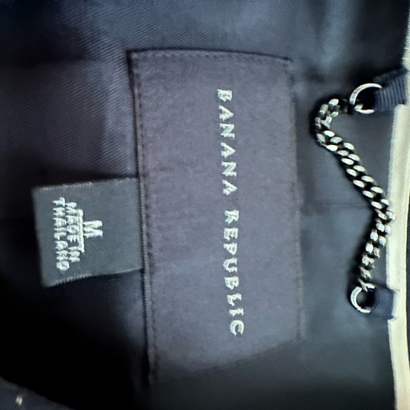 Banana Republic navy blue tailored coat with lining - Picture 4 of 4